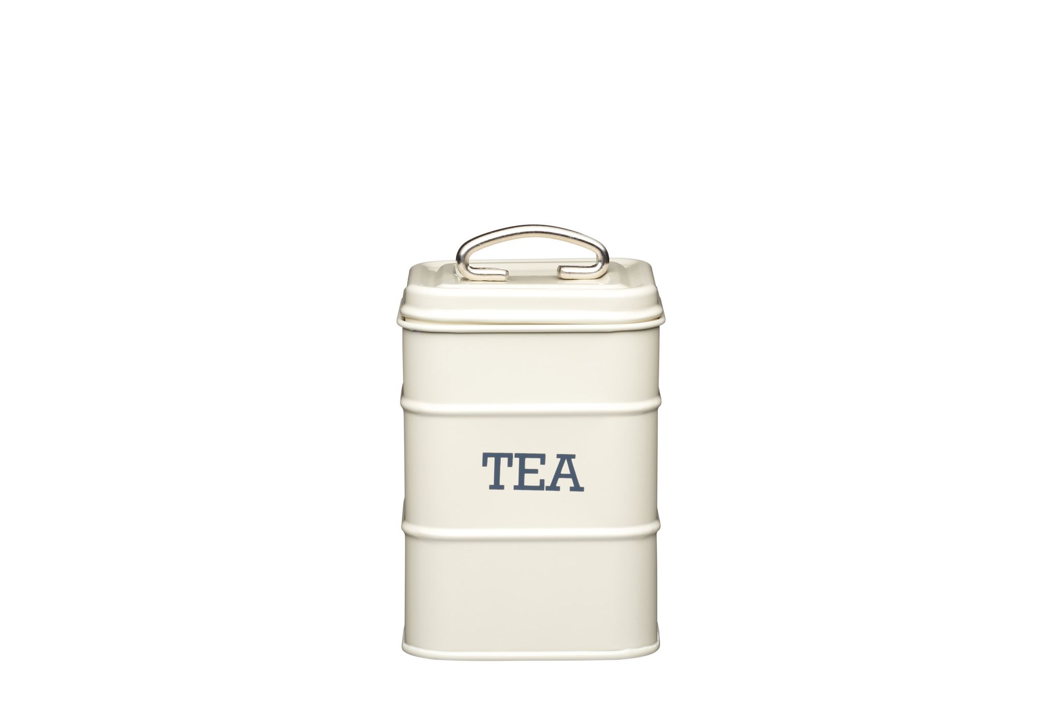 Kitchencraft - Living Nostalgie Teedose, Vintage-stil, Metall, Antike Creme, 11 X 17 Grau