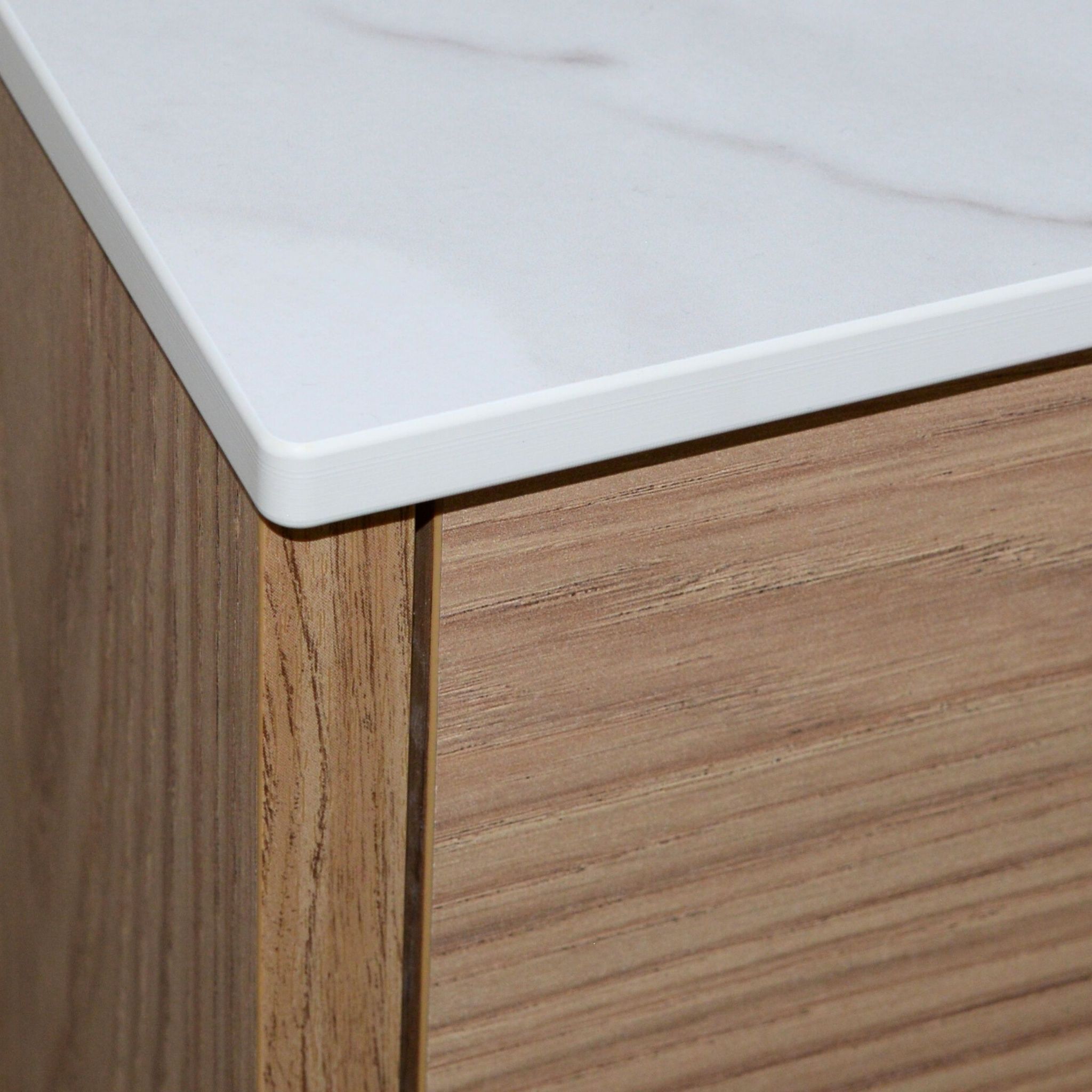 Hpl-badezimmerarbeitsplatte Für 45 Cm 46x45 Cm Calacatta-schrank (k551su)