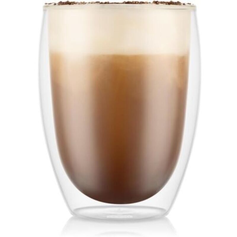Verres Double Paroi 6 Pièces – Tasses Latte 350ml – Verres Thermiques – Borosilicate Soufflé À La Bouche