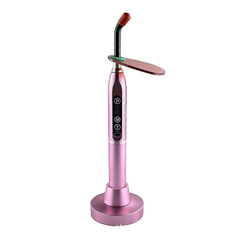 Metallene Led-polymerisationslampe Für Die Mundhöhle – Dentalausrüstung – Rosa