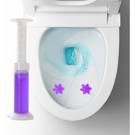 Wc-reinigungsgel, Deodorant Und Desinfektionsmittel, Blumiger Duft, 6 Farben – Lila