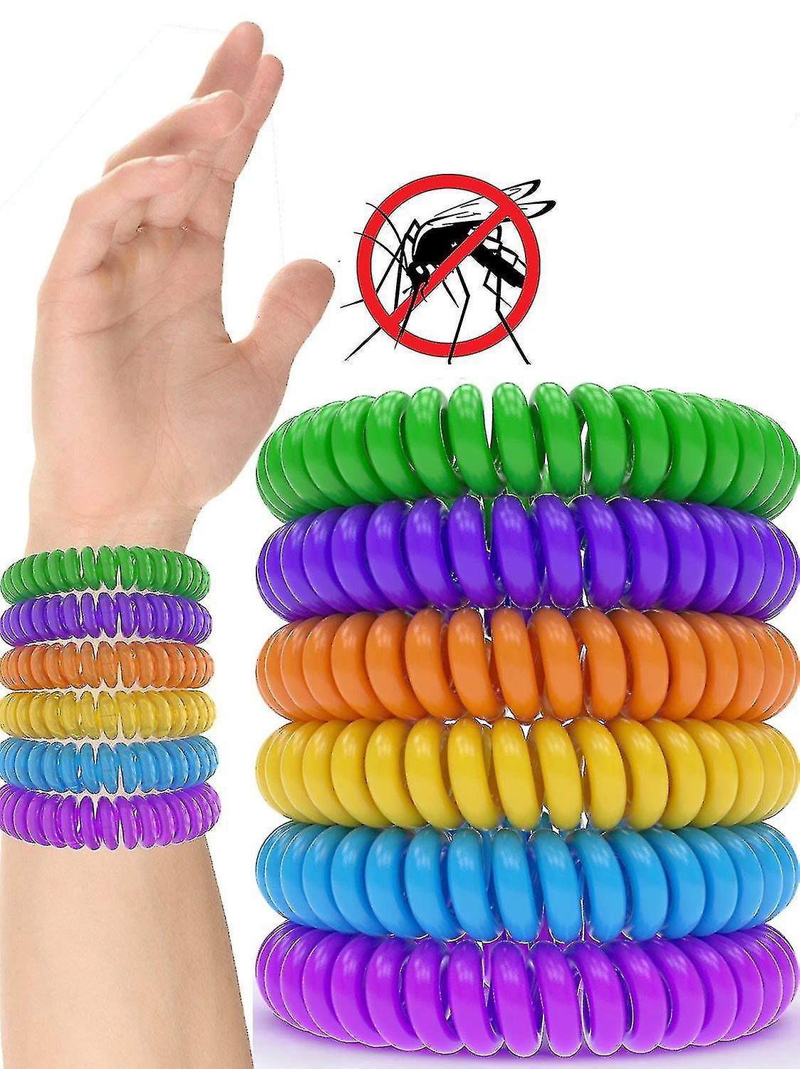 Packung Mit 12 Hochwertigen Mückenschutzarmbändern (verschiedene Modelle Erhältlich) – Grün