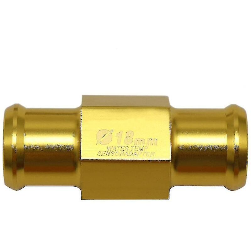 Universeller Schlauchadapter Für Motorrad-wassertemperatursensor 18/22 Mm Mit 2 Schlauchschellen – 18 – Gold