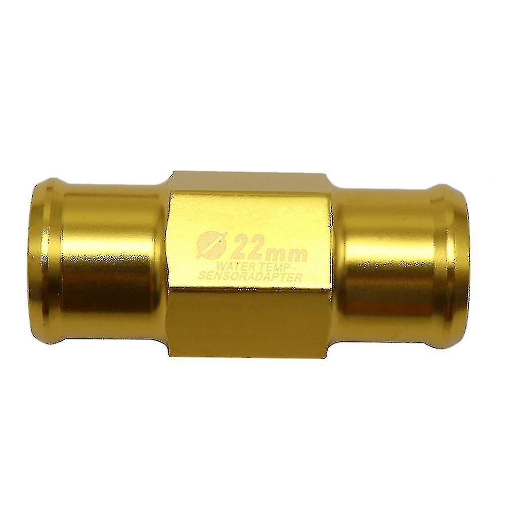 Universeller Schlauchadapter Für Motorrad-wassertemperatursensor 18/22 Mm Mit 2 Schlauchschellen – 22 – Gold