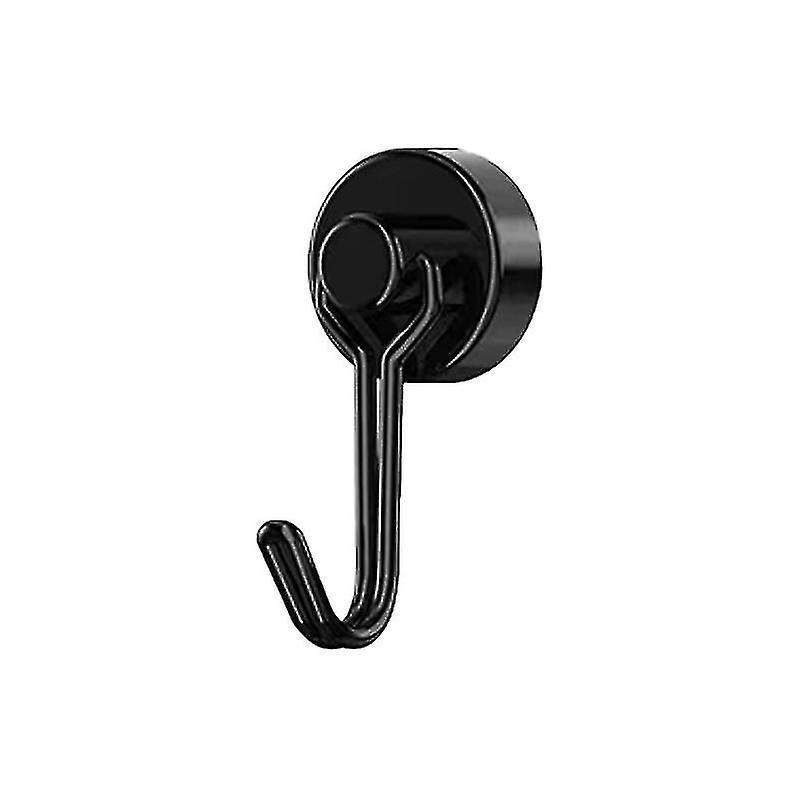 Set Mit 4/8/10 Robusten Neodym-magnet-drehhaken, Schwarz Und Silber, Zum Aufhängen Von Kühlschrank- Und Küchenutensilien.
