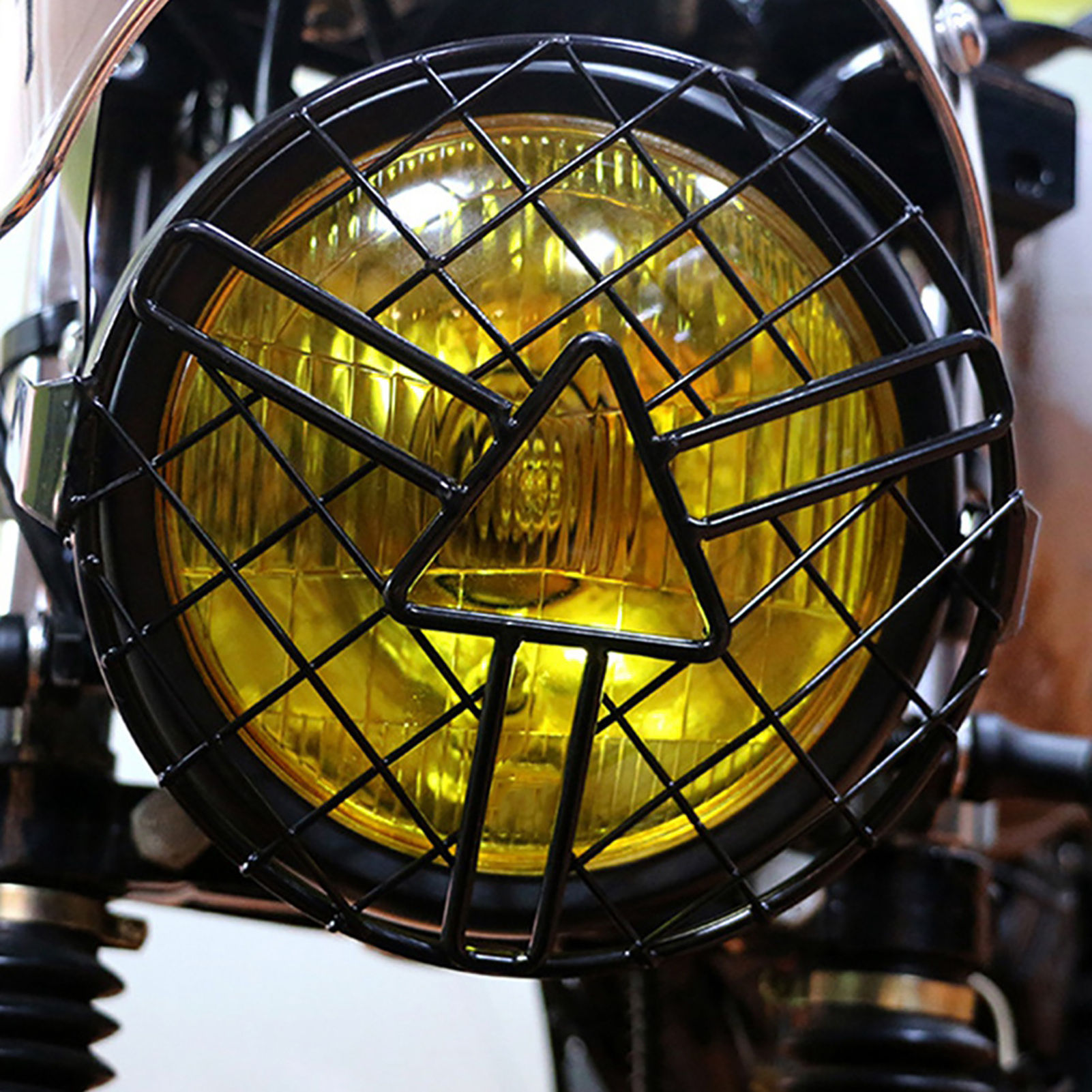 Scheinwerferschutzgitter Für Motorräder, Kompatibel Mit Cg125 Und Gn125, Robuste Scheinwerferabdeckung