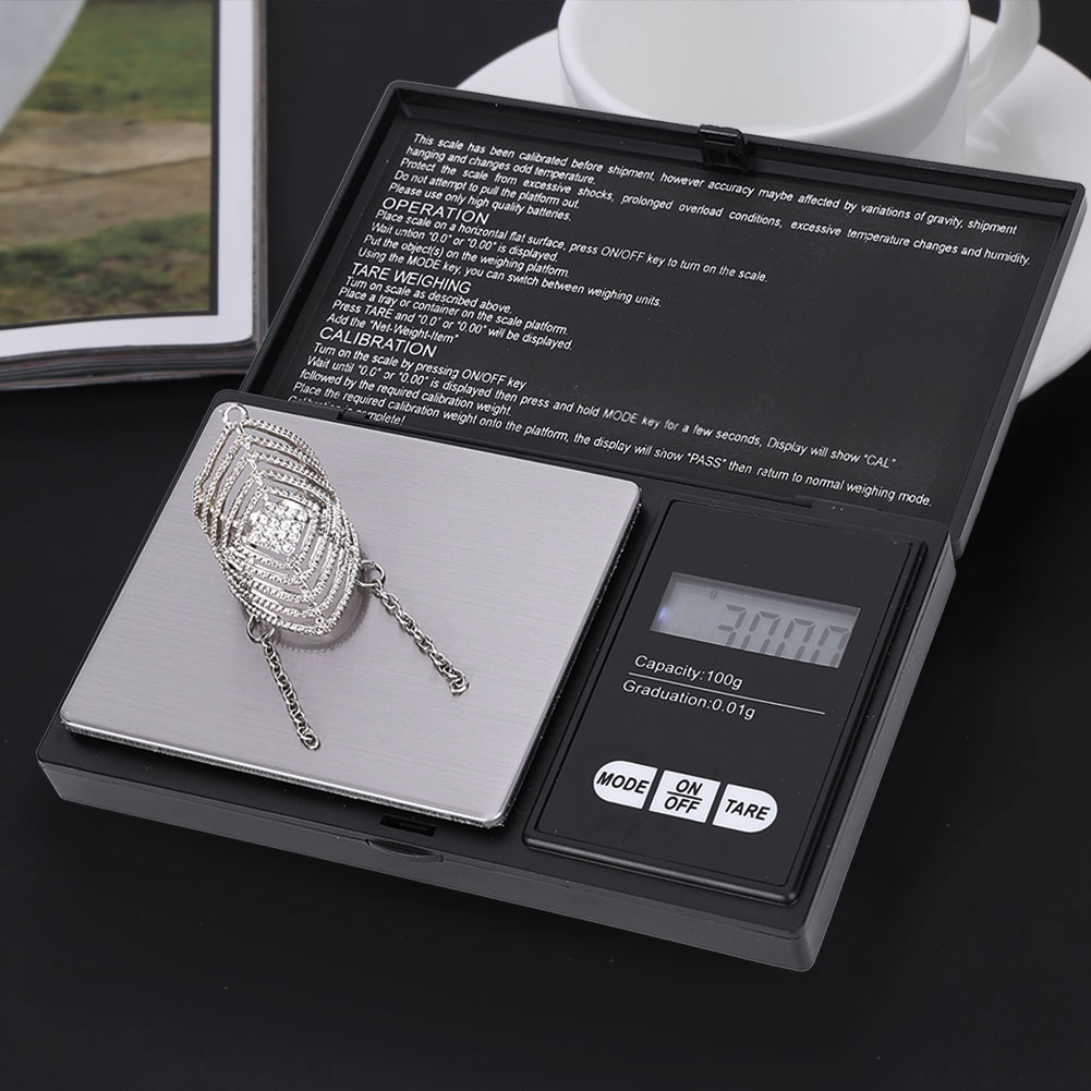 Hochpräzise Digitale Led-taschenwaage Für Gold-, Silber- Und Diamantschmuck (100 G/0,01 G)