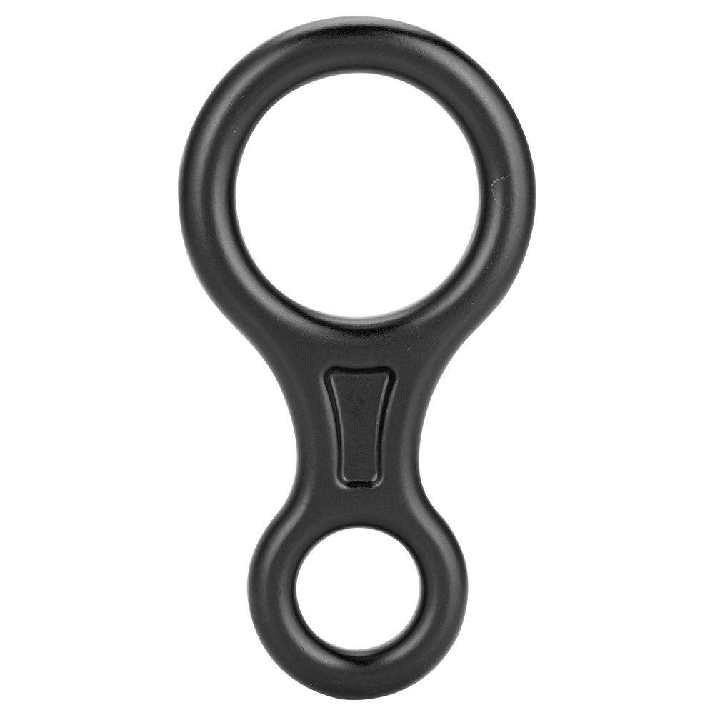 Achter-abseilgerät Für Abseilen Und Rettungseinsätze - 35 Kn Seilring Zum Klettern (schwarz)