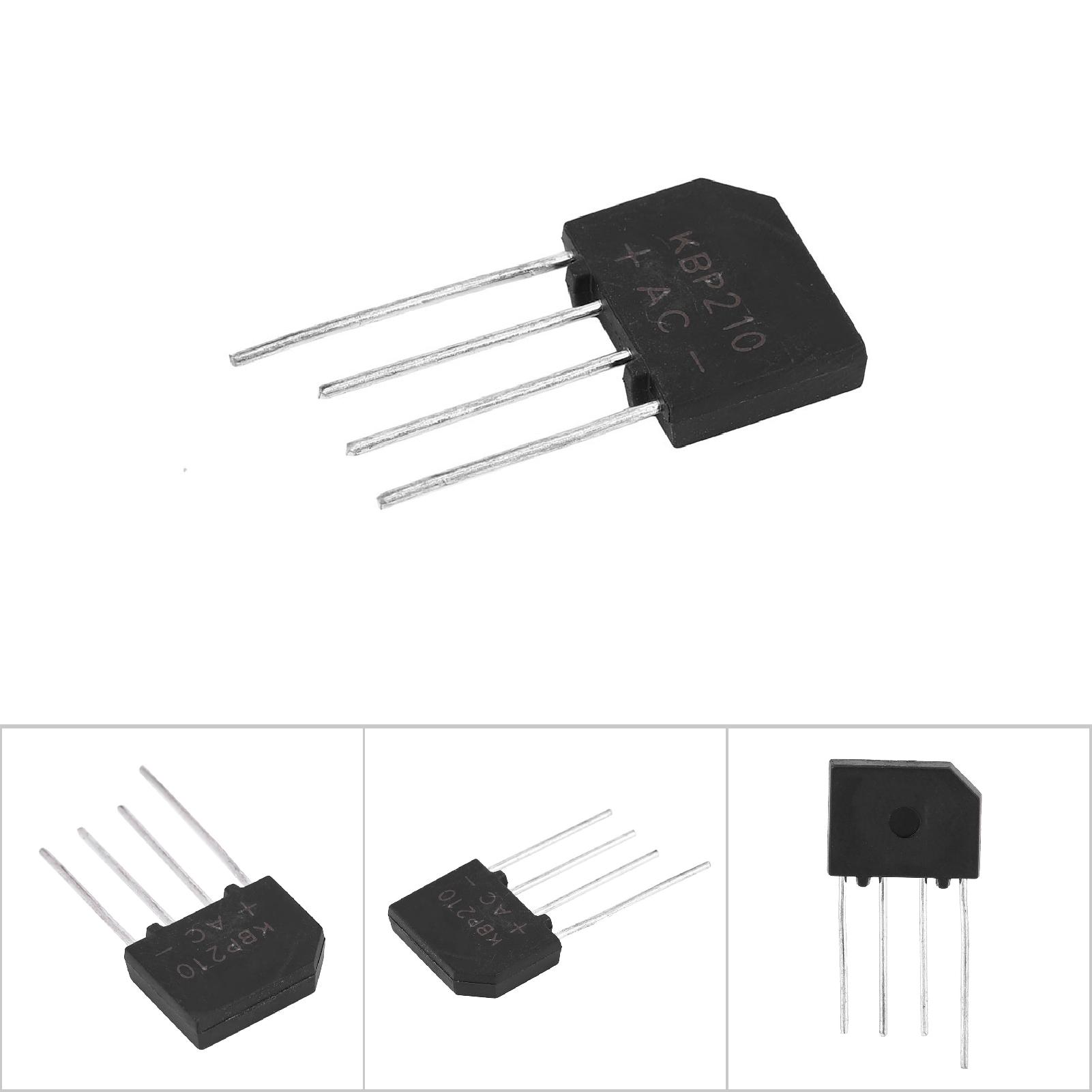 Kbp210 2a 1000v Flachbrückengleichrichter - 10 Stück Für Elektronische Schaltungen