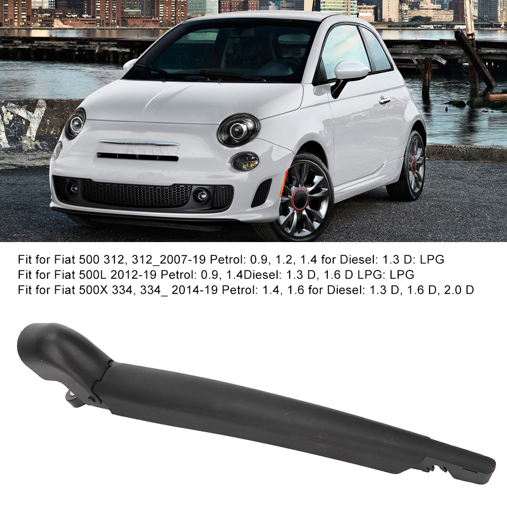 Schwarzer Heckscheibenwischerarm Aus Gummi Für Fiat – Windschutzscheibenzubehör