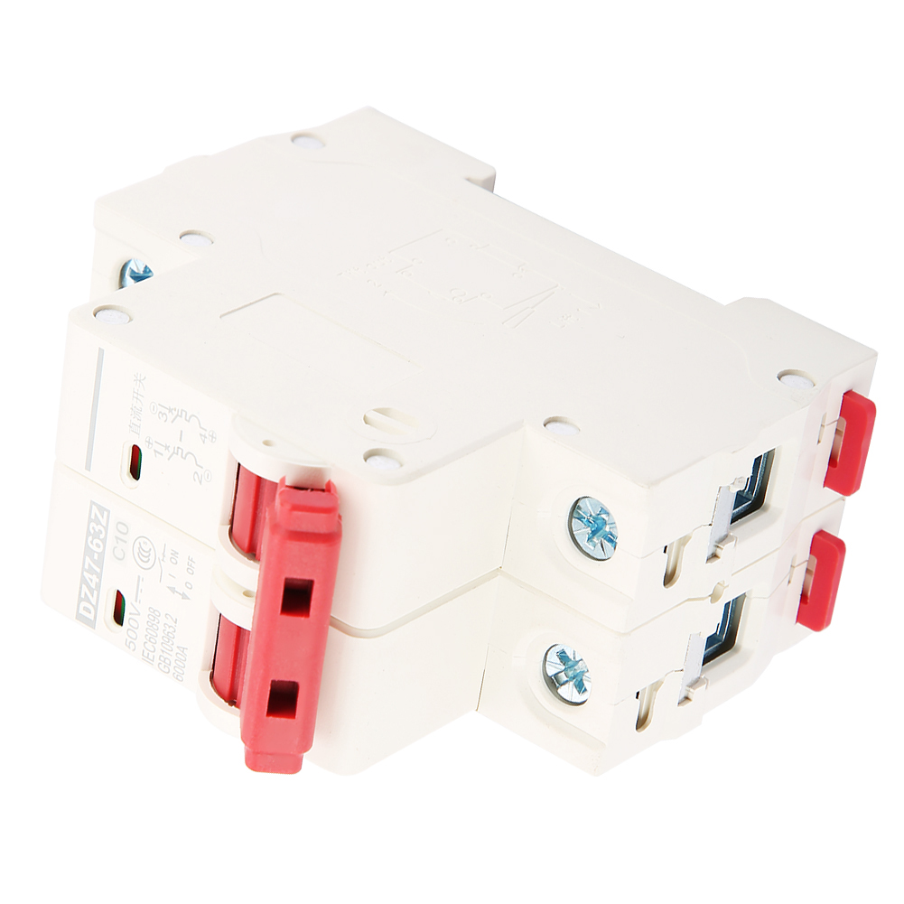 Miniatur-leistungsschalter 2p 500v Dc 10a Dz47-63z-2p - Sicherheitsstromkreisschutz