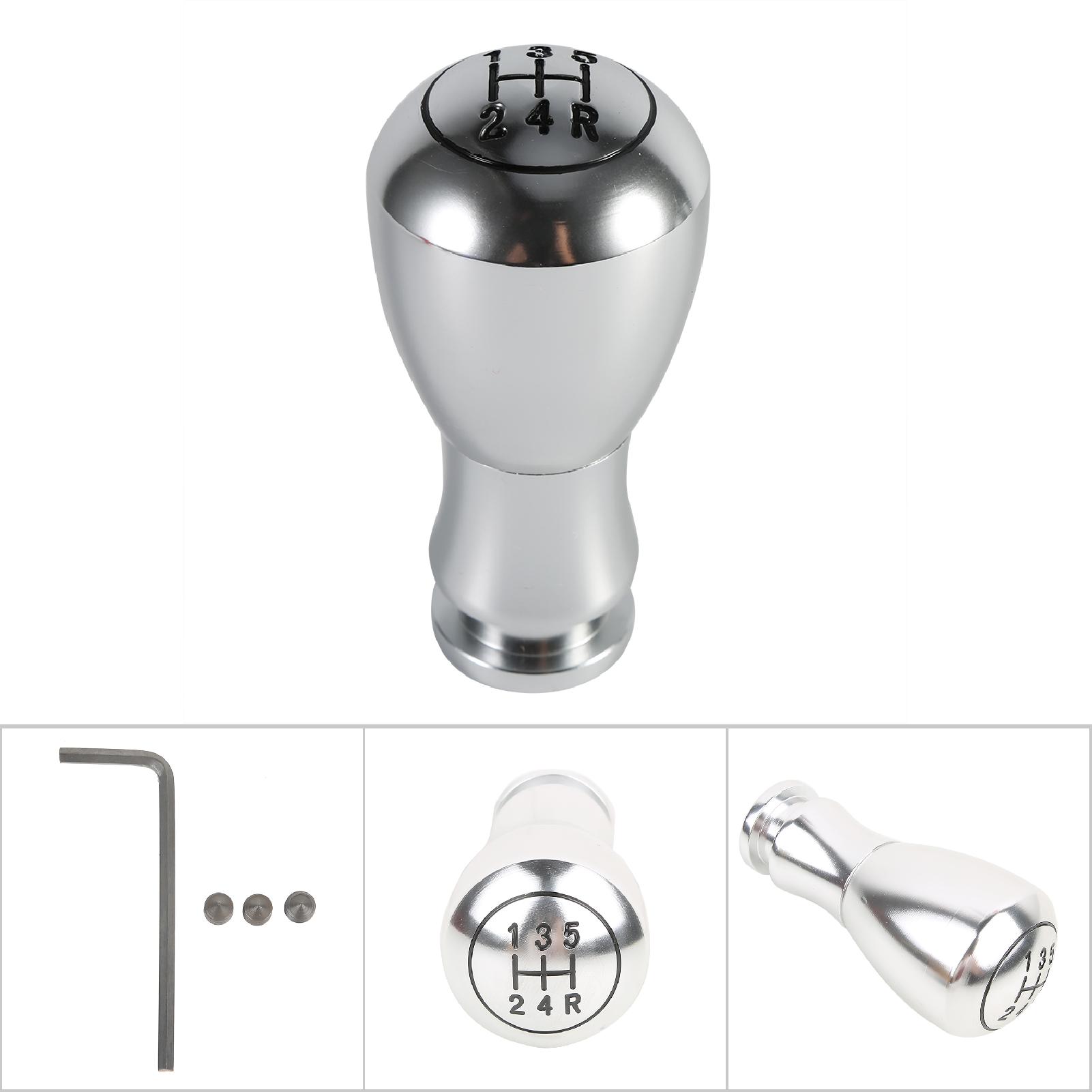 Universeller 5-gang-schaltknauf Für Pkw – Silber (automatik/schaltgetriebe)