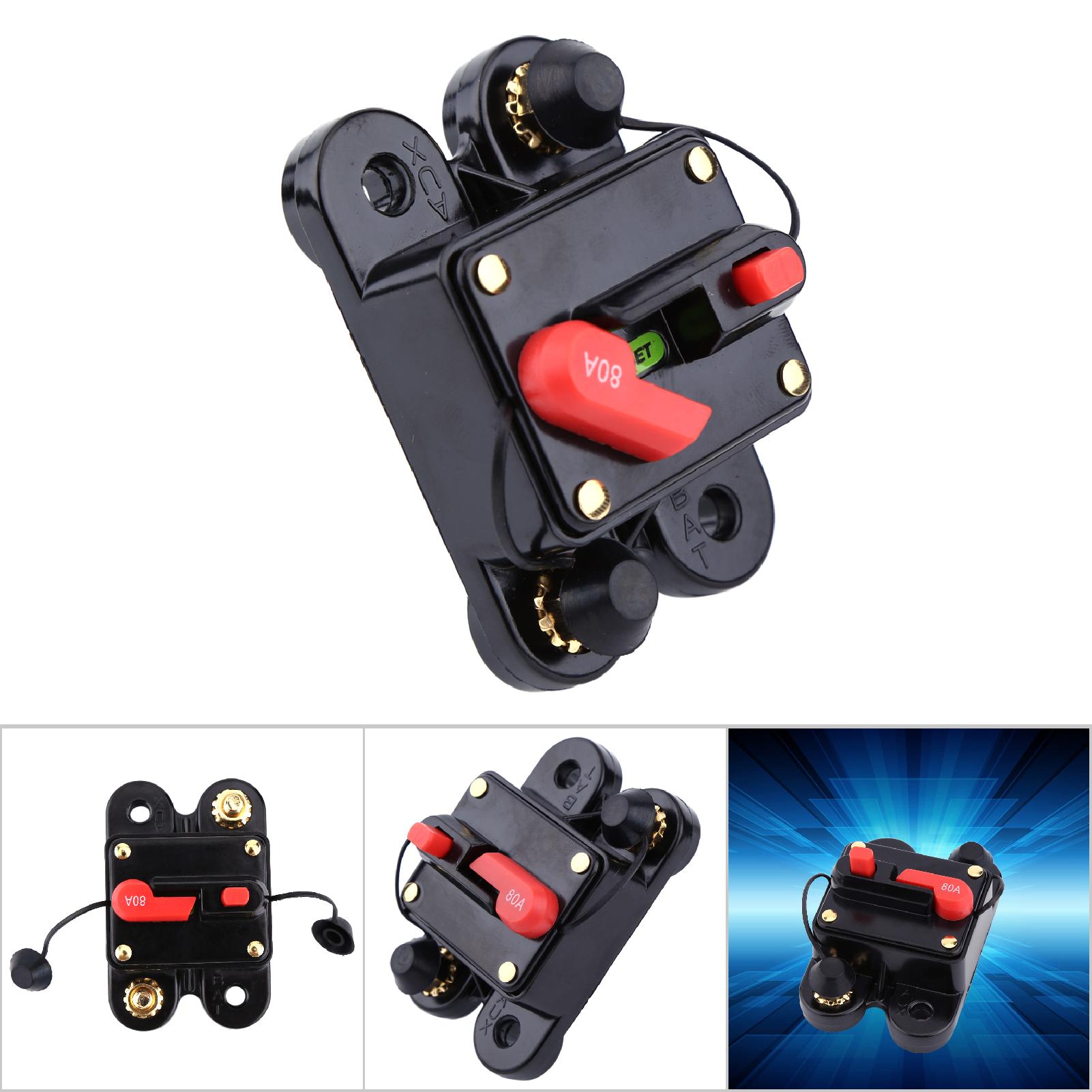 80a Dc12v-leistungsschalter Für Auto-, Boots- Und Motorrad-audioanlagen – Schutz Und Rücksetzfunktion