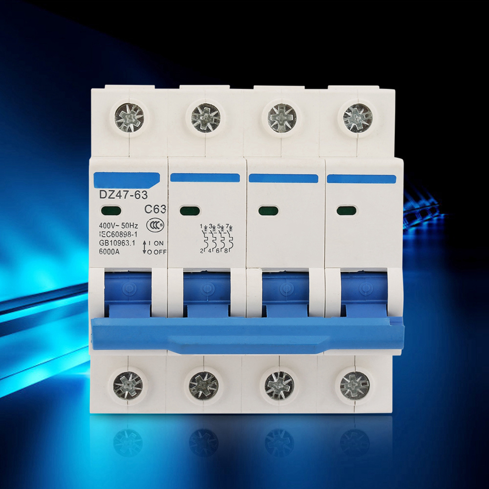 Dz47-63 4p 400v/63a Fehlerstromschutzschalter Mit Ableitstromschutz