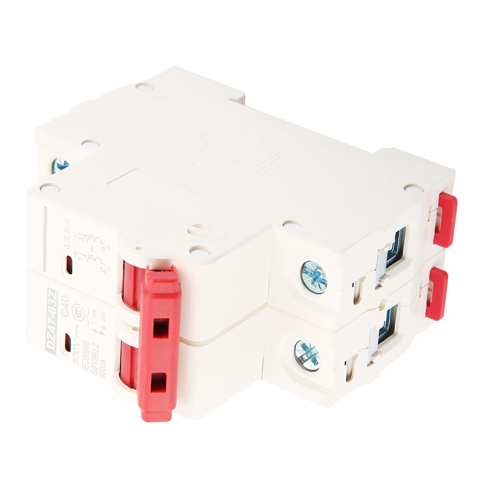 Miniatur-leistungsschalter 2p 40a Dc 500v Dz47-63z-2p - Sicherheitsleistungsschalter Für Elektrische Stromkreise