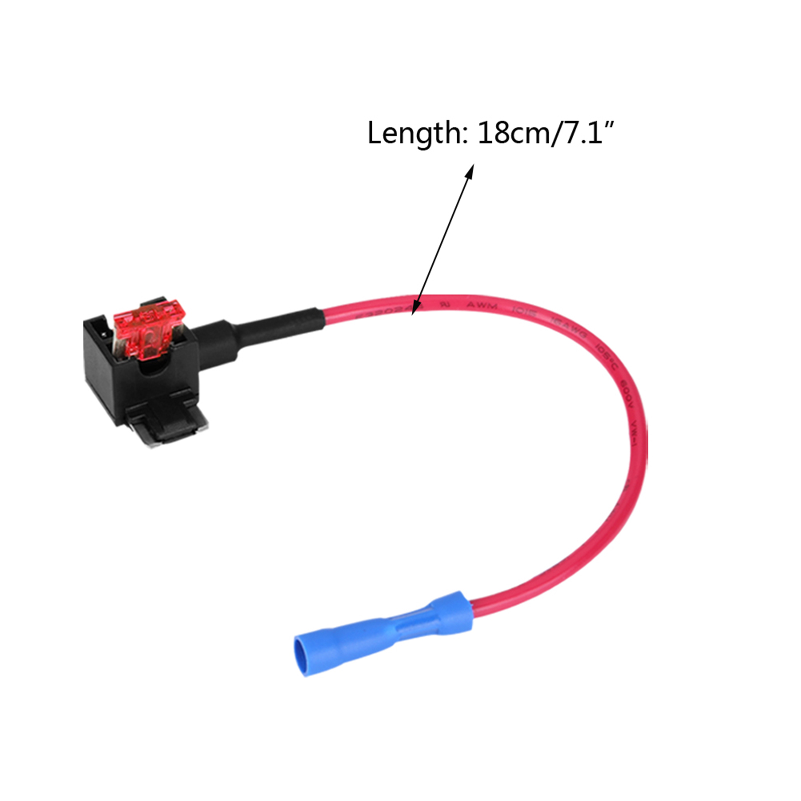 10 Stück Kfz-sicherungsstecker Mit Mini-mikro-flachsicherungshalter 10a Für Kfz-hilfsstromkreise