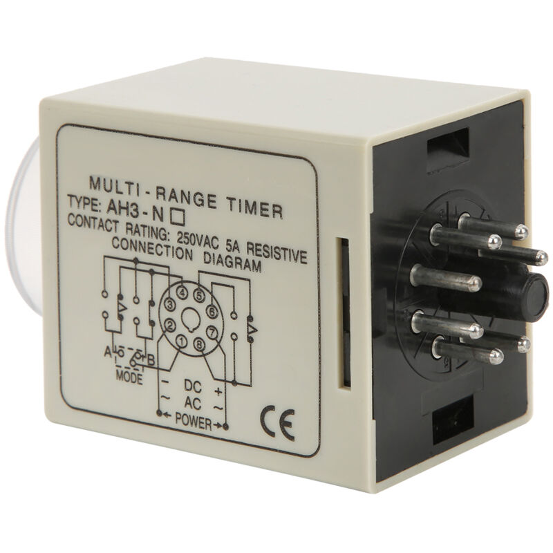 Einstellbares Mini-zeitrelais, Modus A Und B, Mehrere Zeiteinstellungen, Ah3, Normalerweise Geschlossen, Ac 220 V, 50/60 Hz