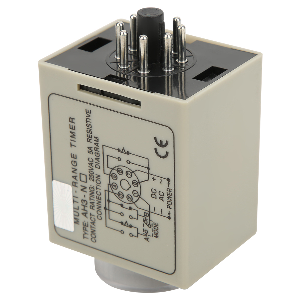 Mini-zeitrelais Ah3 Na, Einstellbarer Mehrperiodenmodus A/b, Ac 220 V, 50/60 Hz