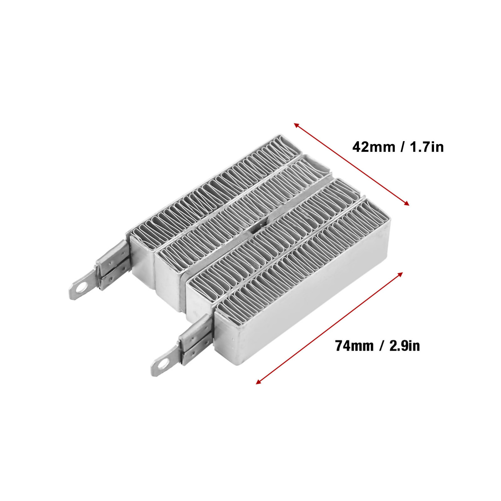 24v/150w Ptc-konstanttemperatur-heizplatte Für Wellenheizung Mit Aluminiumgehäuse