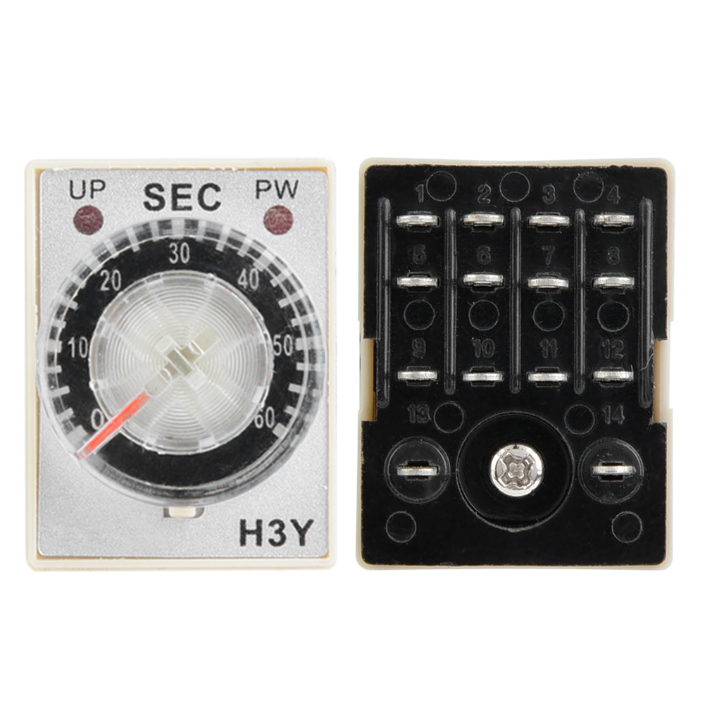 H3y-4 Nadel-zeitrelais, 24vdc 14-pin Verzögerungstimer (einstellbar 60 Sekunden)