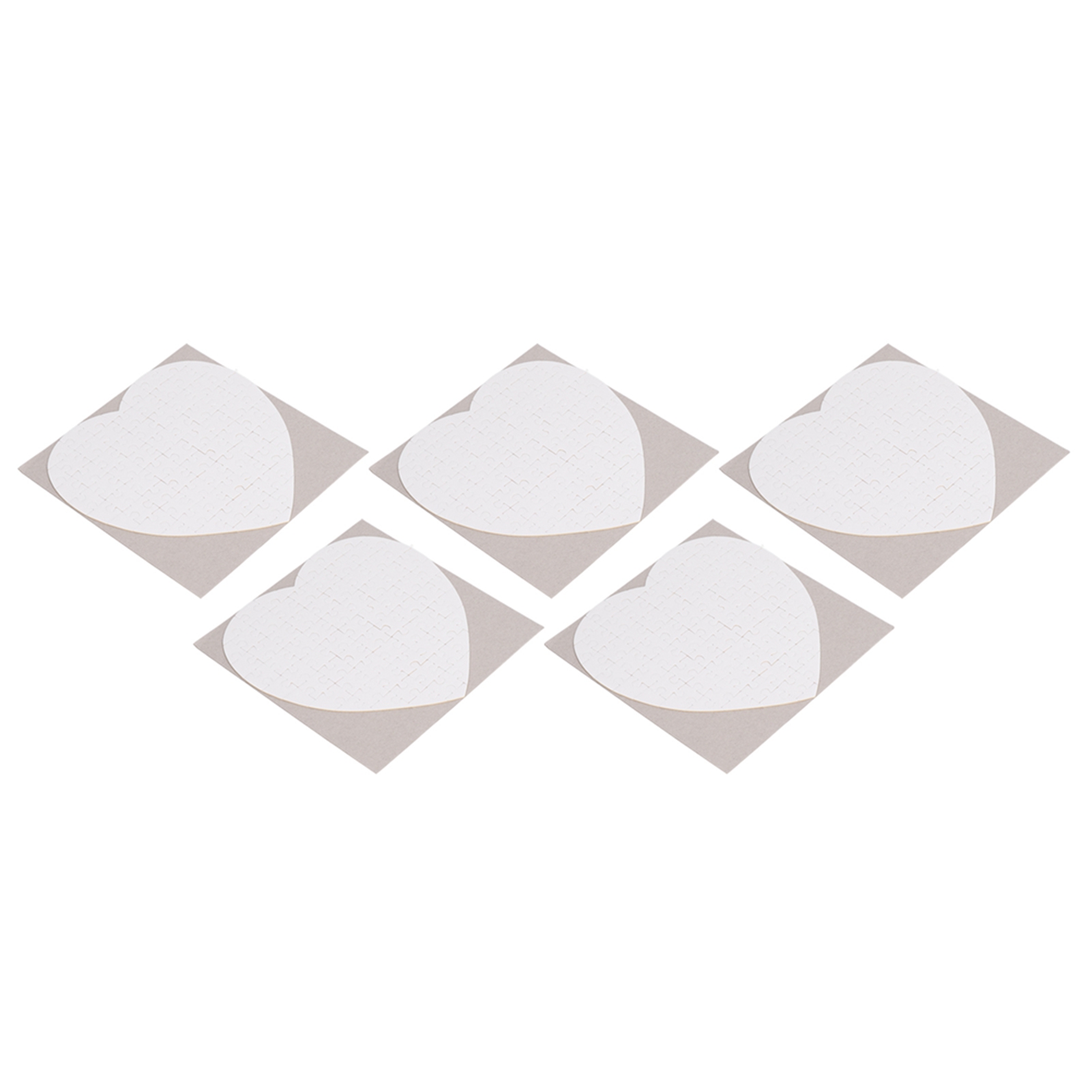 Sets Diy Wärmetransfer-puzzle-herz-quetschset Für Sublimation 19x19cm 75 Teile