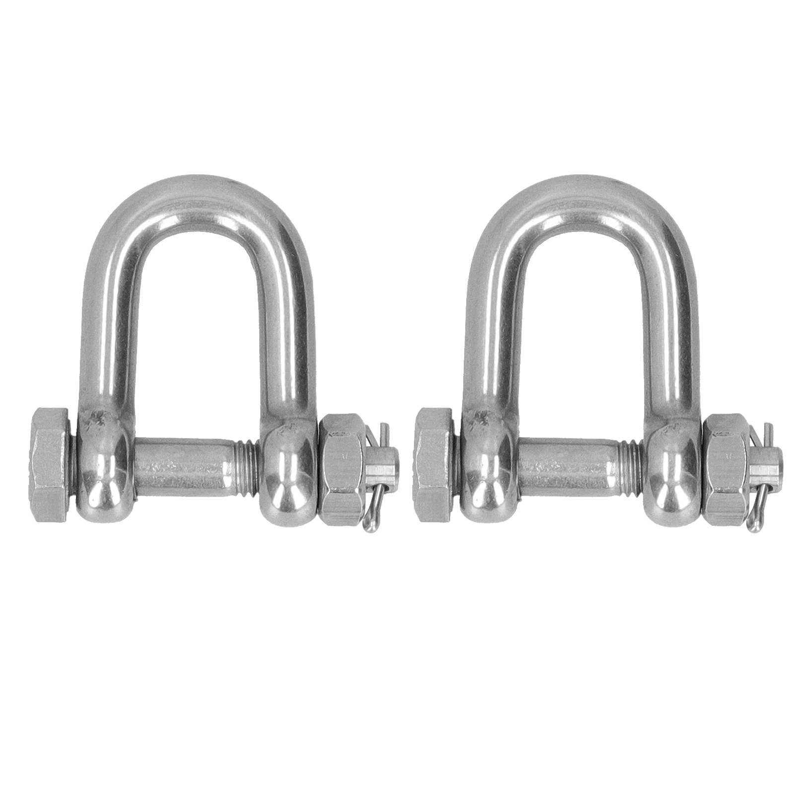 2-teiliger Schraubbügel Mit D-ring Aus Edelstahl 304, M10 Sicherheitsbeschläge