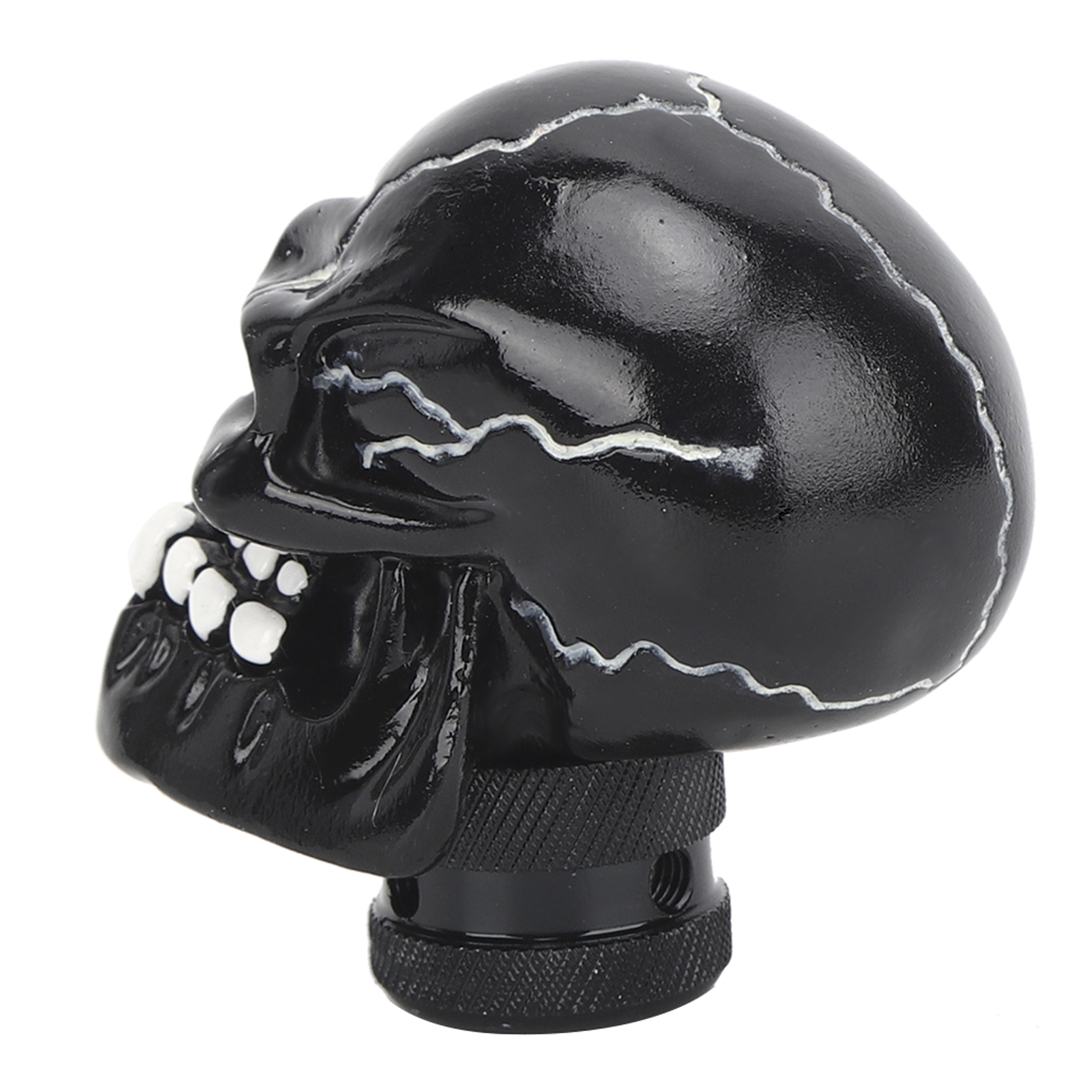 Totenkopf-schaltknauf Für Manuelle Schaltung, 8-mm-/10-mm-/12-mm-adapter, Schwarz – Modifiziert