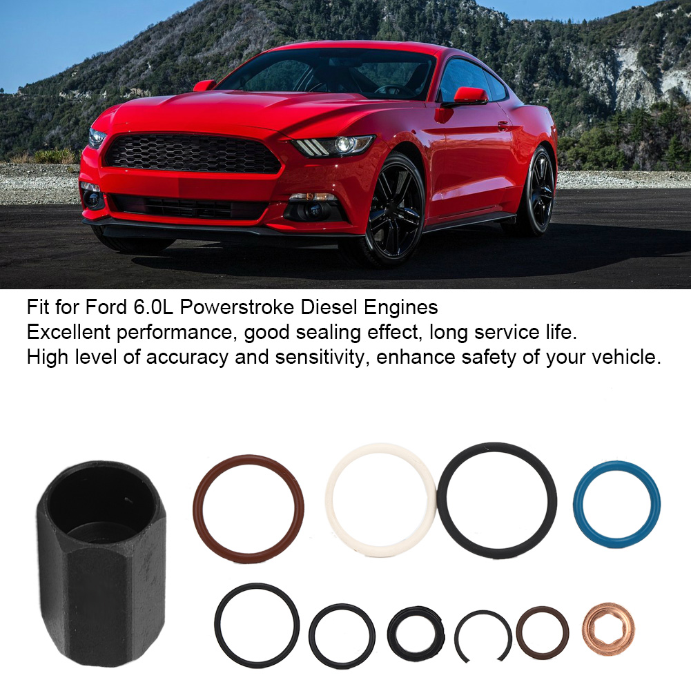 Reparaturset Für Diesel-einspritzleistenlecks, O-ring-dichtungen Für Injektoren, Kompatibel Mit Ford 6.0l Powerstroke