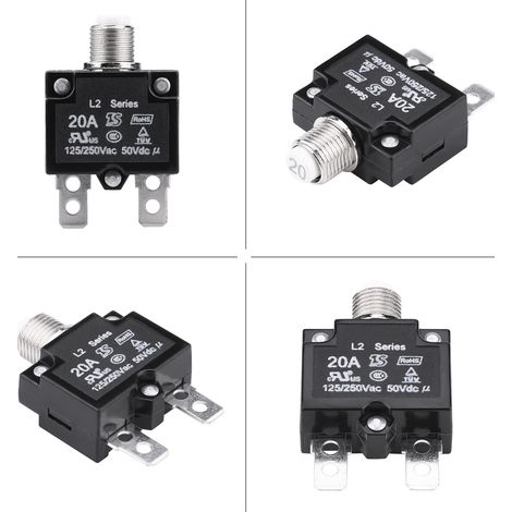 20a 125/250v Rücksetzbarer Thermischer Schutzschalter Für Generatoren – Überlast- Und Kurzschlussschutz