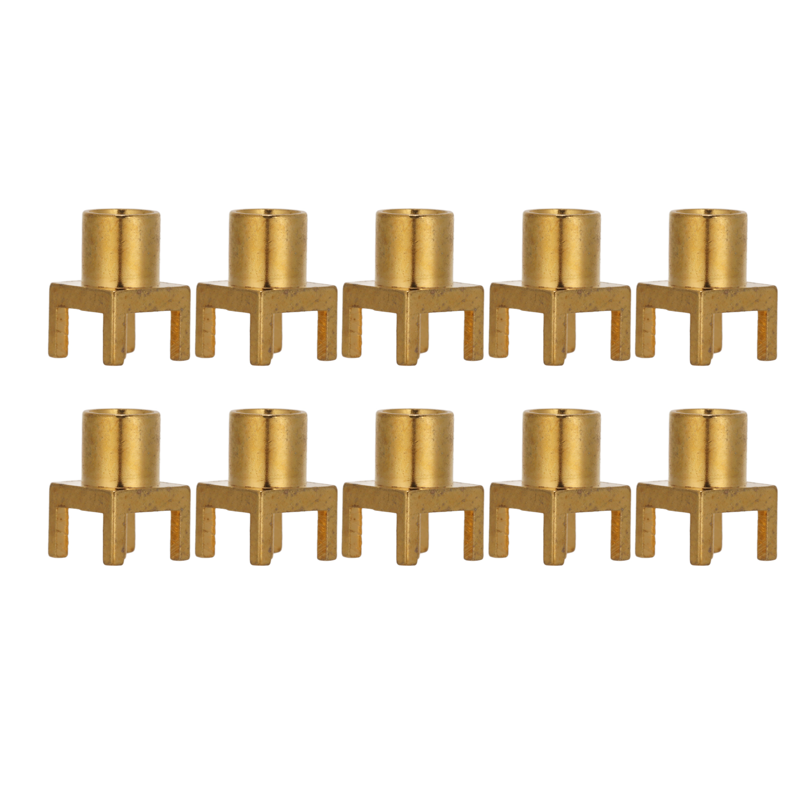 10 Stück Mcx 4-polige Buchsen Für Leiterplatten, Leicht Zu Löten, Ofc-material, 50 Ohm