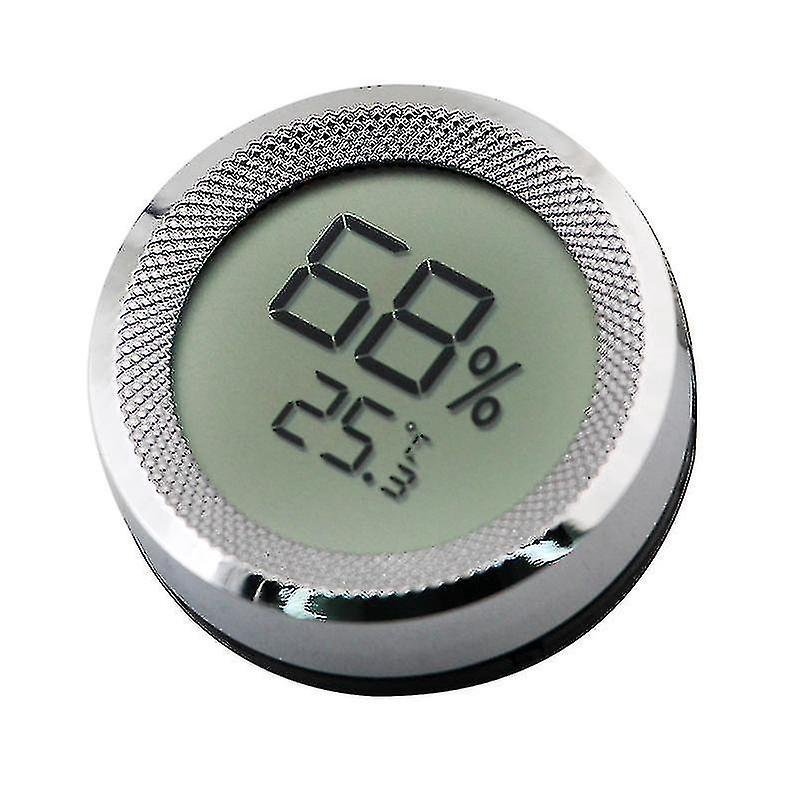 Mini-digital-lcd-hygrometer Für Zigarrenhumidore Mit Sensor, 1 Stück, Silber