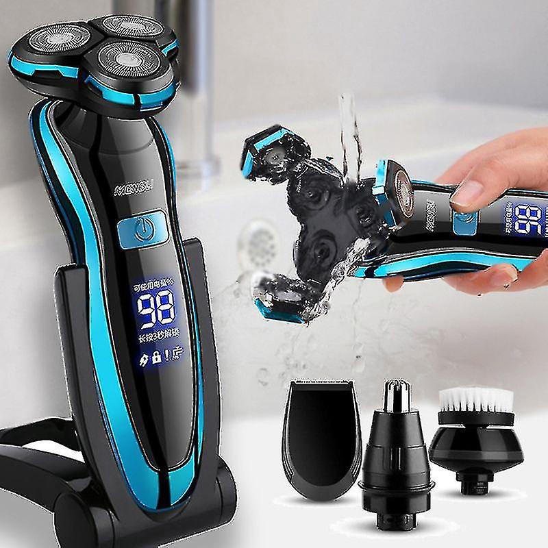 Wiederaufladbarer Elektrorasierer Für Männer, Verwendbar Auf Trockener Oder Nasser Haut, Wasserdicht, Schnellladefunktion.