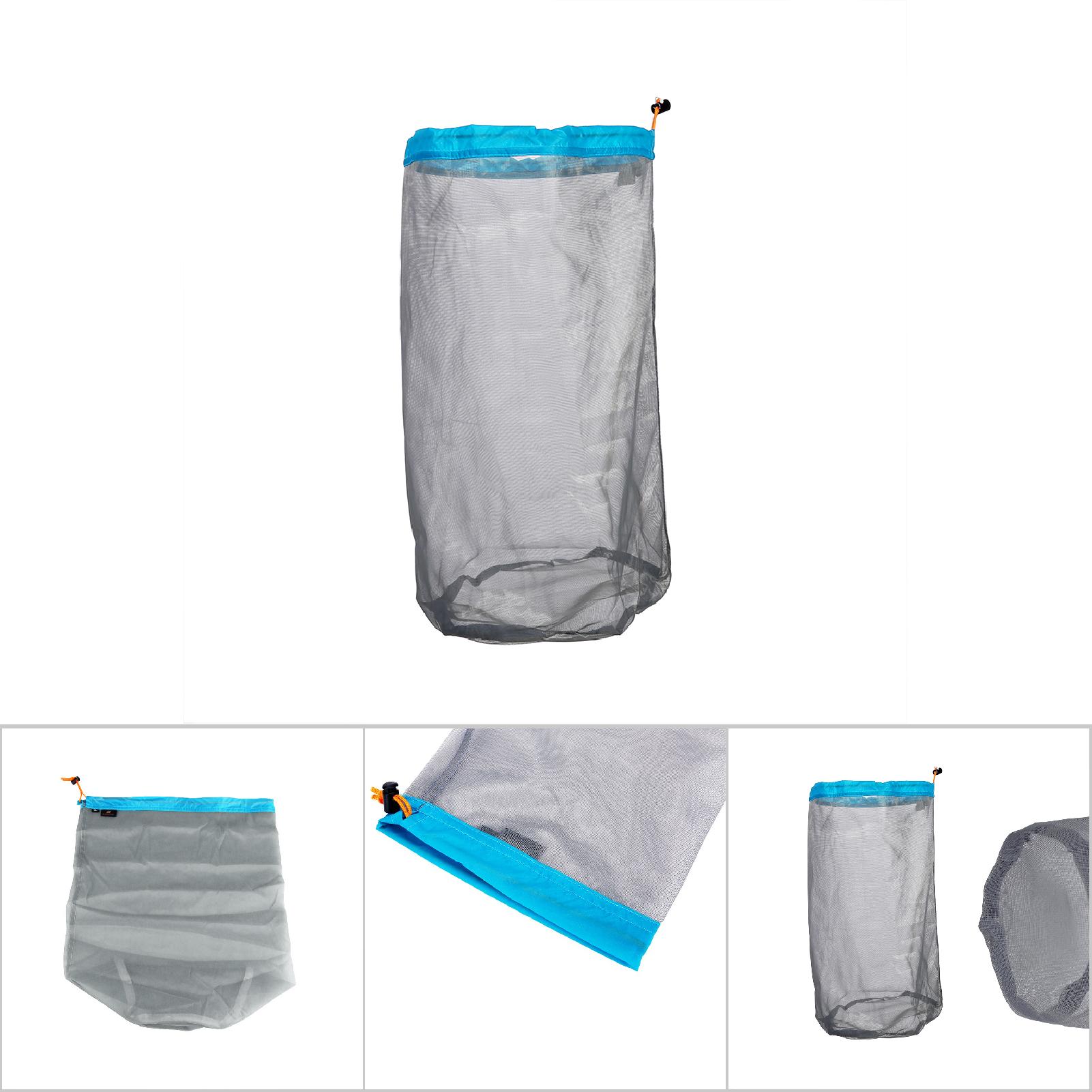 Leichte Aufbewahrungstasche Aus Netzgewebe Für Wandern, Camping Und Reisen (blau, Größe Xl)