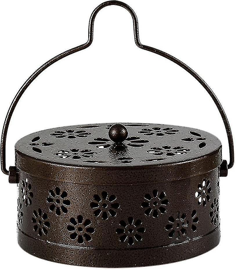 Tragbarer, Spiralförmiger Retro-halter Für Mückenschutzmittel, Räucherstäbchenhalter Für Mückenschutzmittel Für Zuhause Und Camping (bronze)