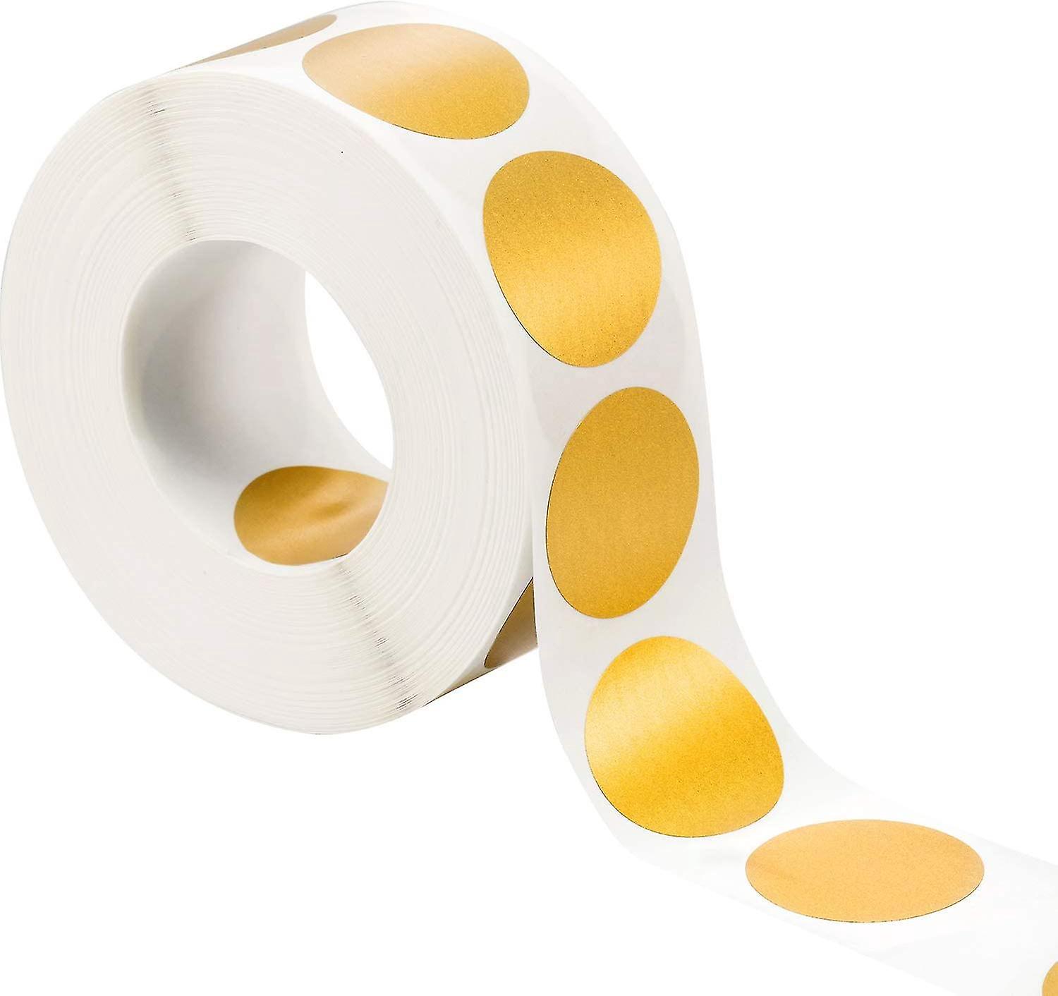 300 Runde Rubbeletiketten (gold, 1 Zoll X 1 Zoll Kreis)