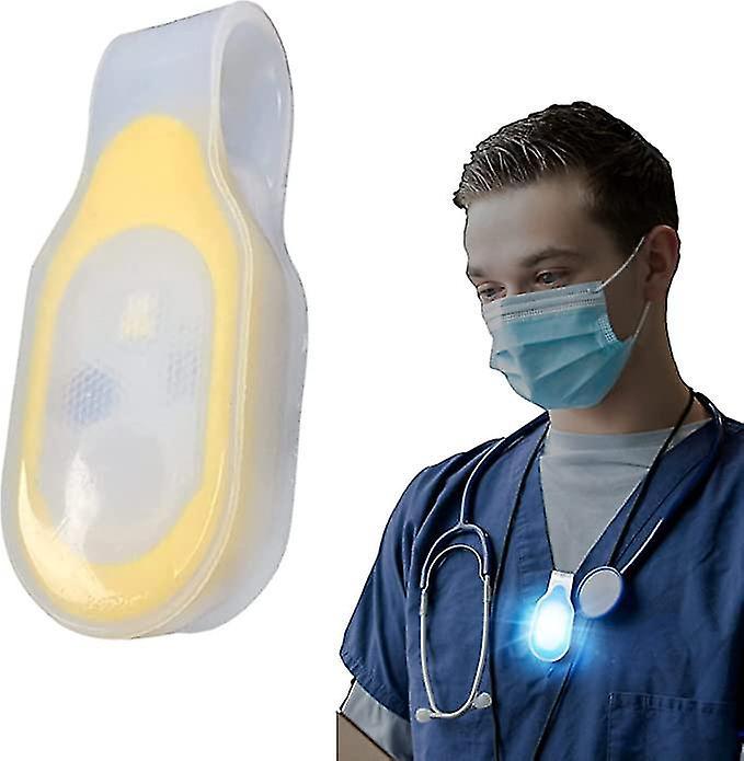 Tragbare Led-stirnlampe Für Pflegekräfte Mit Magnetischem Freisprechclip, Zum Wandern, Gassigehen, Joggen Und Für Medizinische Zwecke – Gelb