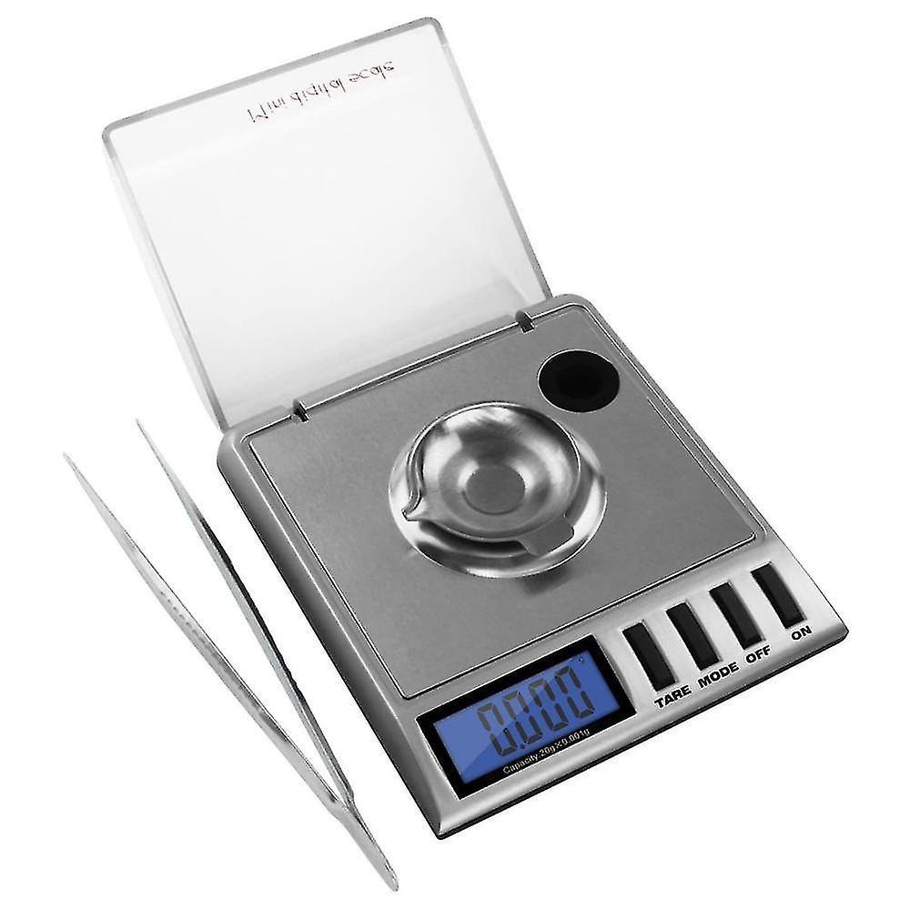 Tragbare Digitale Präzisionswaage Mit Einer Genauigkeit Von Milligramm, 20 G X 0,001 G, Für Schmuck (silber)