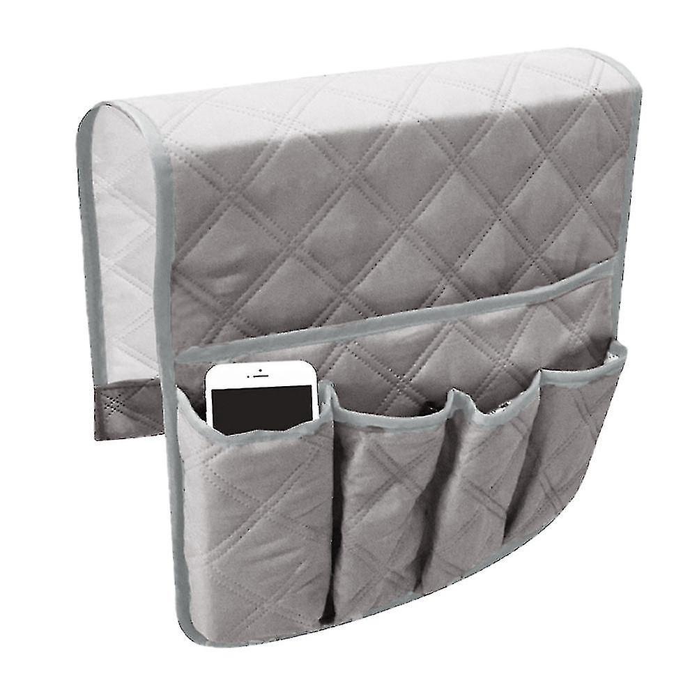 Aufbewahrungstasche Für Sofaarmlehnen, Fernbedienungshalter, Platzsparende Aufbewahrungstasche Für Sofa, Sessel, Tisch Und Kleiderschrank – Grau