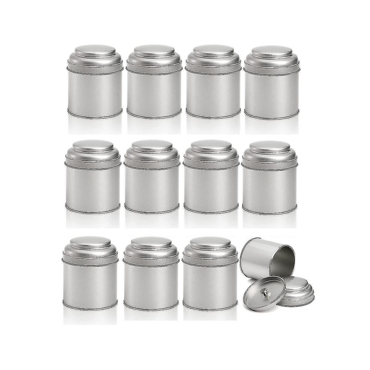 Runde Teedose (355 Ml) Mit Doppeltem, Luftdichtem Deckel, Kleine Küchen-teedose L--