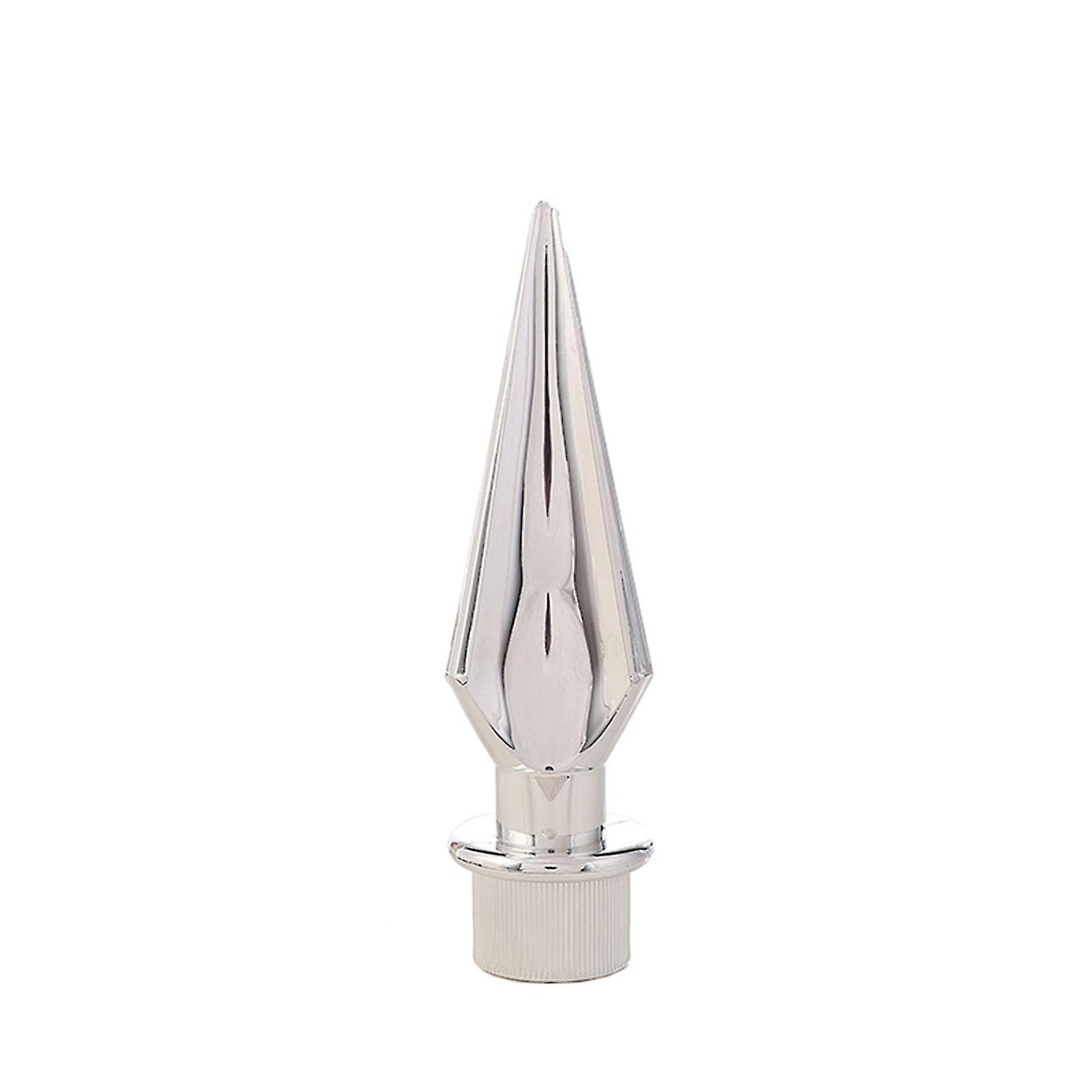 Dekorative, Speerförmige Tischfahnenstange – Kunststoff – Silber