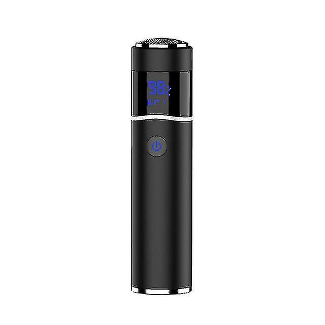 Tragbarer Elektrorasierer Für Herren, Wasserdicht (ipx7), Für Trockene Und Nasse Haut Geeignet, Wiederaufladbar, Schnellladefunktion – Schwarz