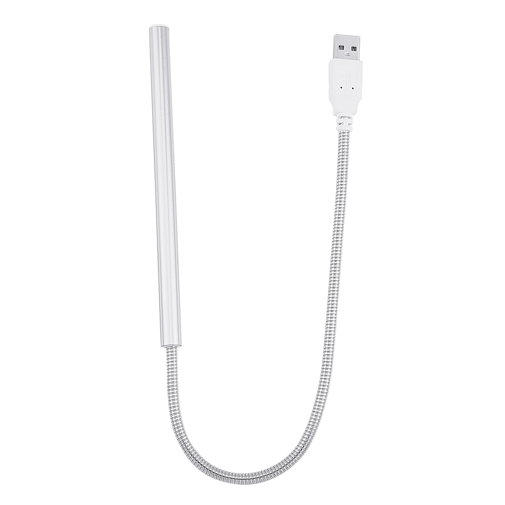 10er-pack Tragbare Usb-led-lampen Für Pc Und Laptop, Hohe Helligkeit, Elegantes Silbernes Design