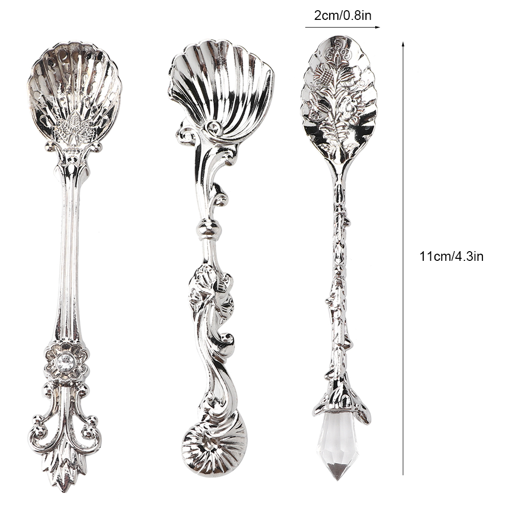 Vintage-teelöffel, Retro-dessertlöffel, Antikes Küchenutensil