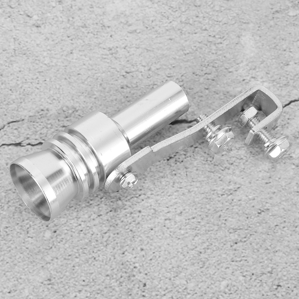 Auspuffpfeife Aus Silberner Aluminiumlegierung Für Fahrzeugmodifikationen