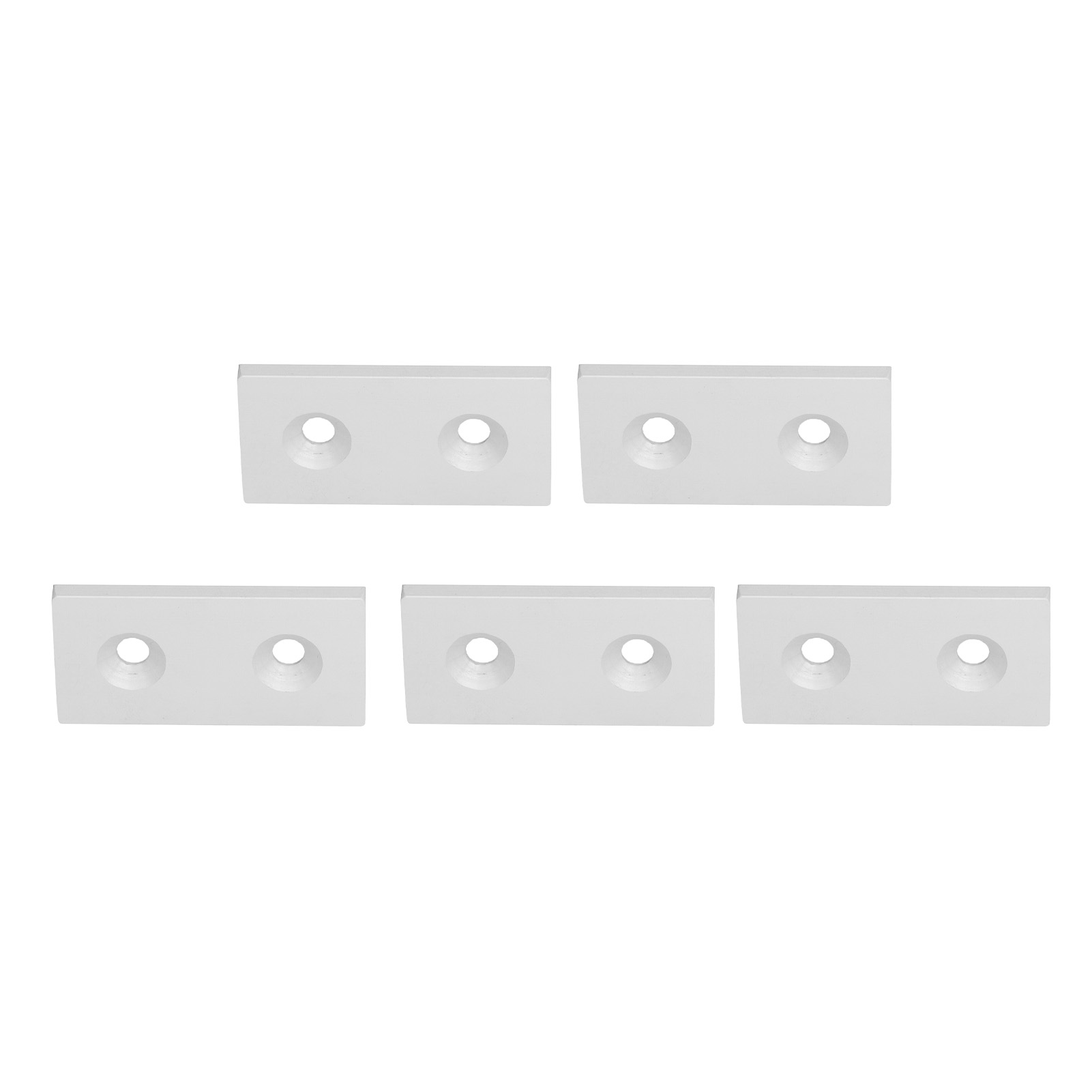 Stück Aluminium-profil-endkappen 4080, Metall-abdeckplatten Für Lineare Bewegliche Teile, Silber