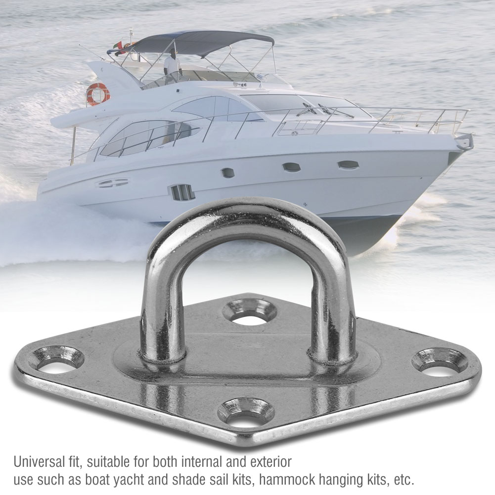 Ösenplatte Aus Seewasserbeständigem Edelstahl 304 Für Boote, 6 Mm – Boots-/segelbootzubehör