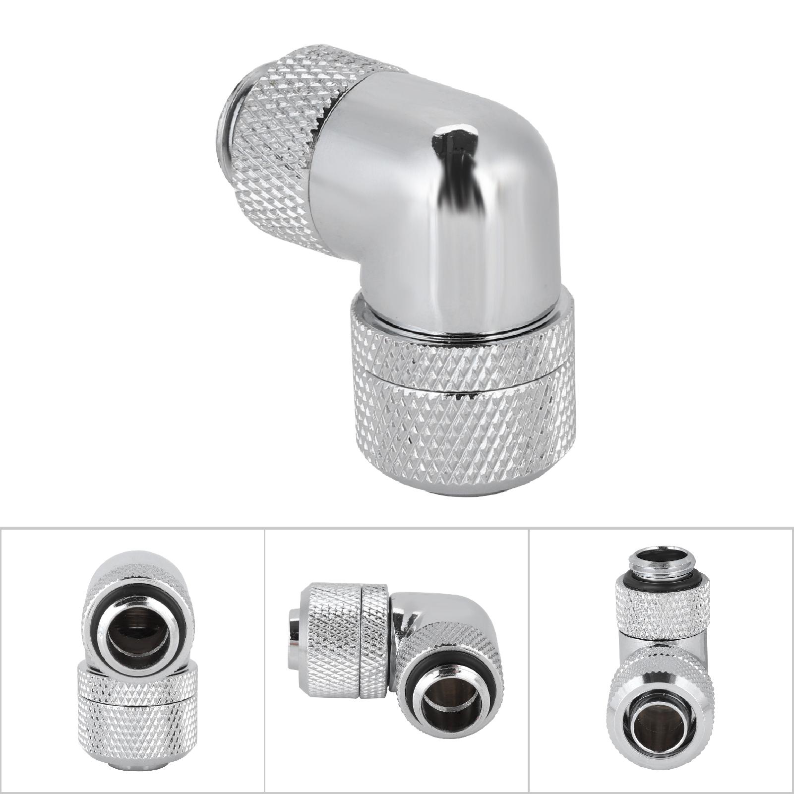 90°-winkelanschluss Für Wasserkühlung Mit G1/4-gewinde Für Dünne Schläuche (silber)
