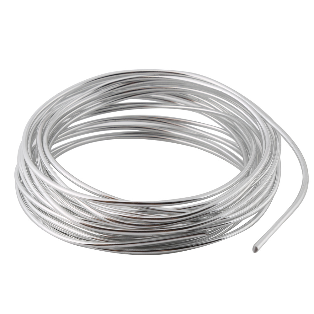 Mm Silberner Aluminiumdraht Für Diy-schmuckherstellung – 5-meter-rolle – Bastelzubehör