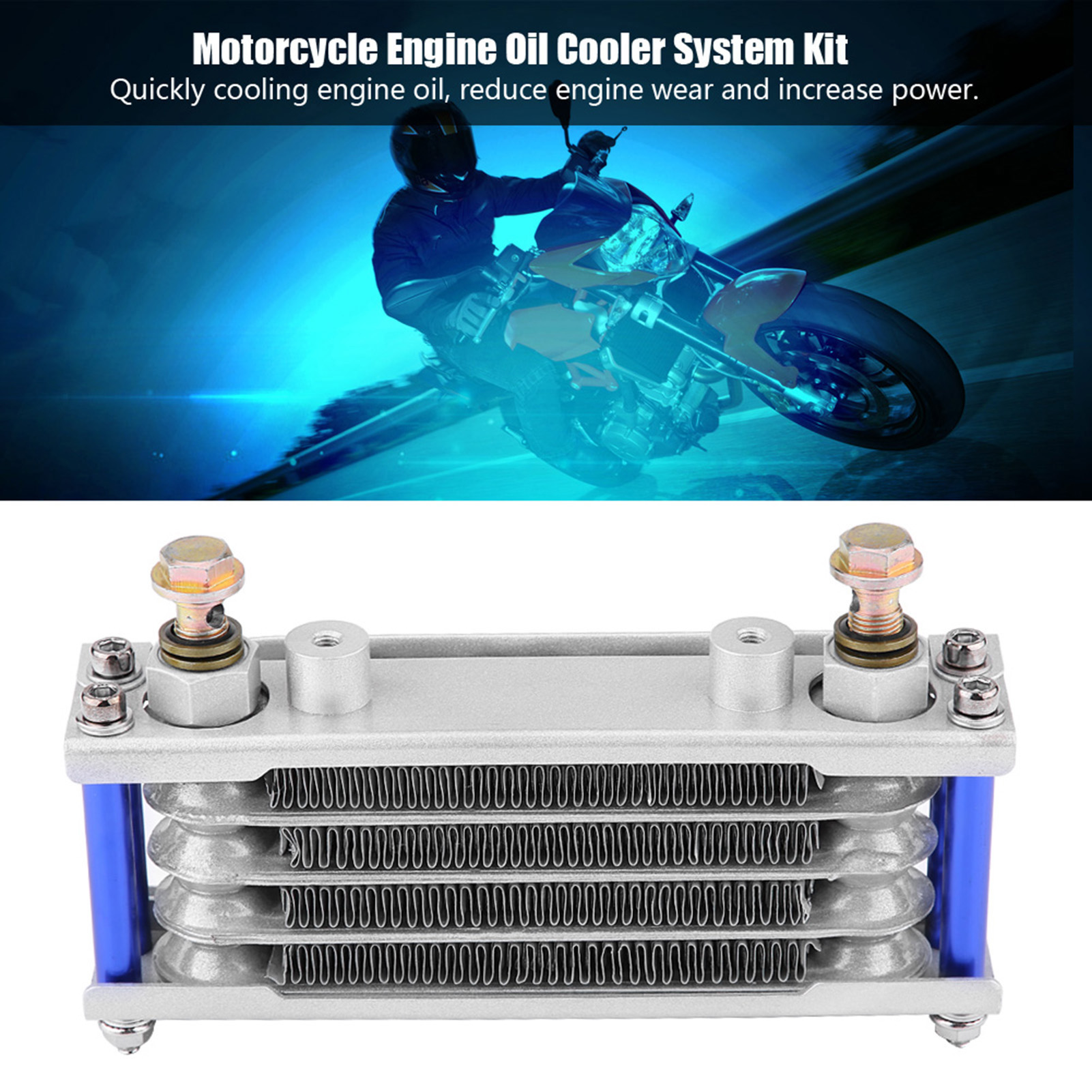 65 Ml Silberner Ölkühlmittelkühler Für Cb Cg 100cc-250cc Motoren