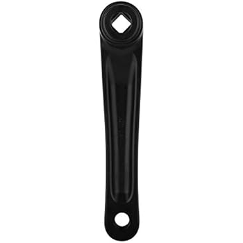 Fahrrad-kurbelarm, 170mm Aluminium-linkskurbel Für Single-chainring - Ersatzteil Für Rennrad & Mountainbike (schwarz)